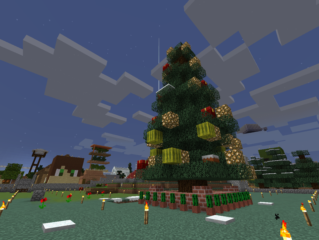 Minecraft クリスマスツリー