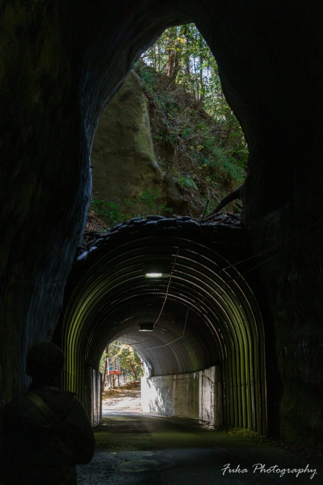 養老渓谷 二階建てトンネル