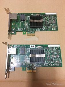 インテル PRO/1000 PT サーバ・アダプタ EXPI9400PTと HP NC110T PCI-E Gigabit Server Adapter
