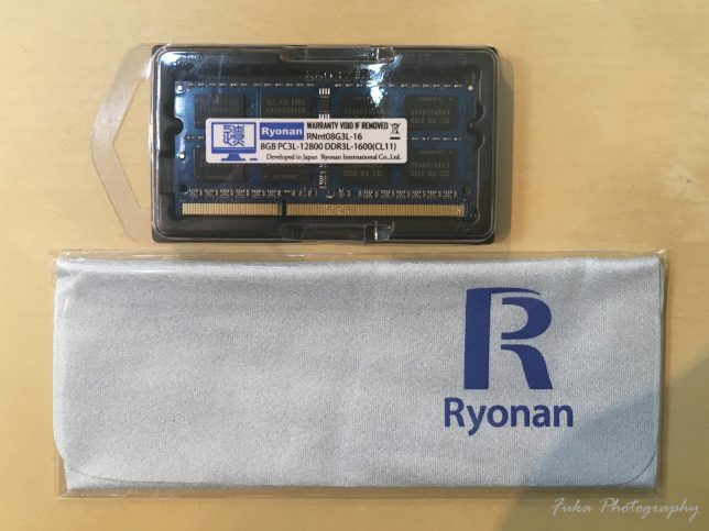 Ryonan ノートPC用 メモリ 1.5V 1.35V (低電圧) PC3L-12800 DDR3L-1600 (8GB×1枚)