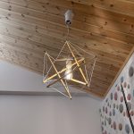 AMPERSAND FACTORY 「TENSEGRITY LAMP SERIES PENDANT LIGHT AMP-L044」取り付けたところ