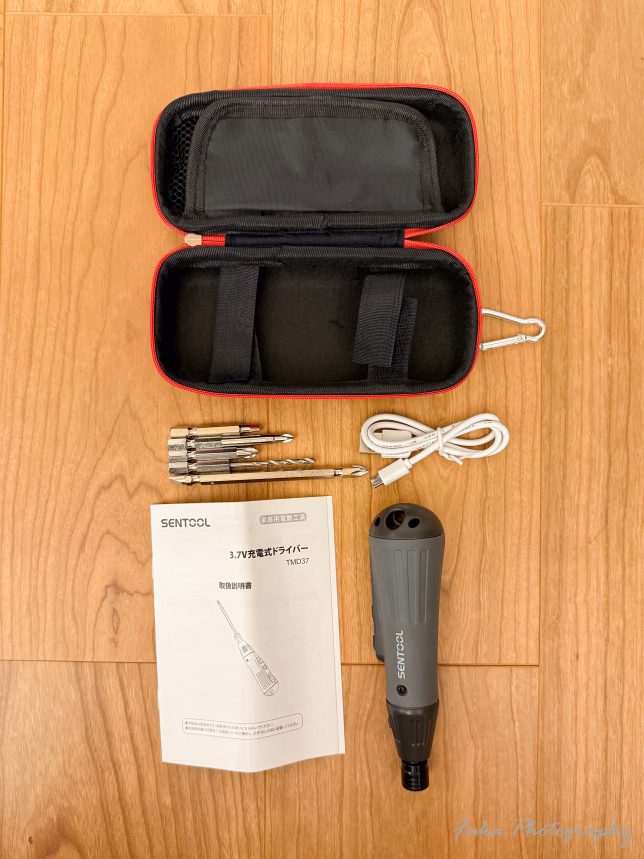 SENTOOL 「電動ドライバー TMD37」 内容物