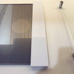 IHクッキングヒーターの排気パネルに 山崎実業(Yamazaki) 「排気口カバー タワー フラットタイプ Ｗ６０ 05734」 を取り付けたところ