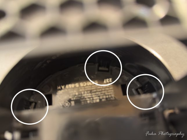 Braun シェーバー洗浄器 Type:54301 を下から見たところ