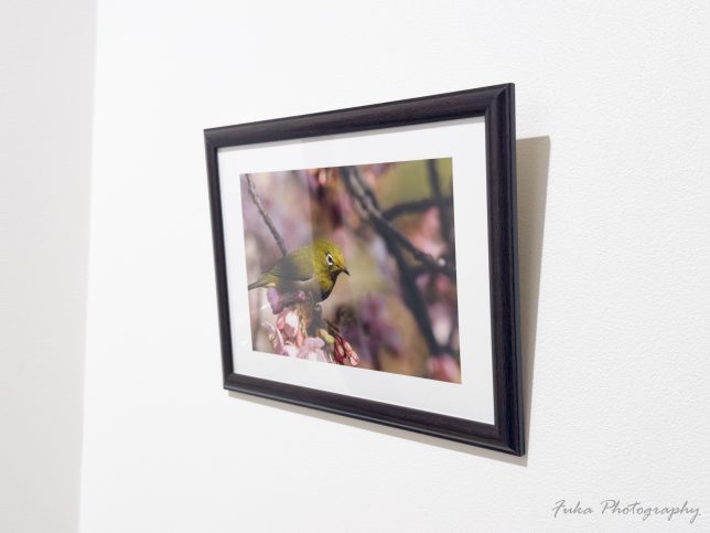 額を飾ったところ