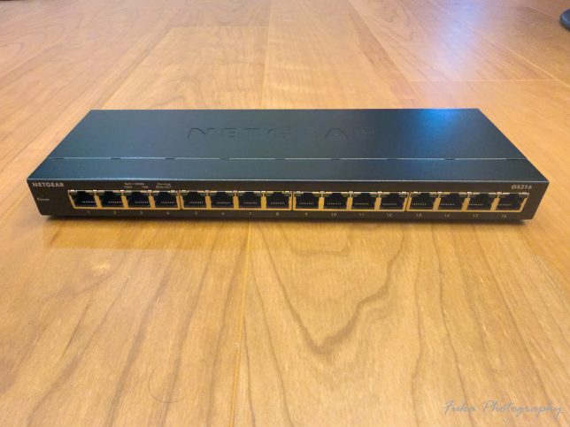 NETGEAR「GS316」 正面